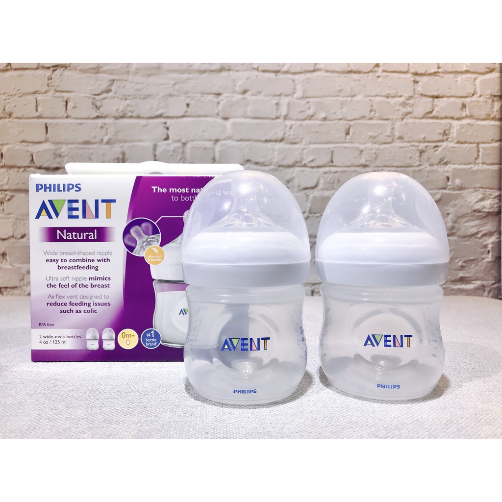 Bình sữa Avent Natural 125 260 330ml (3 màu) [Cam kết chính hãng]