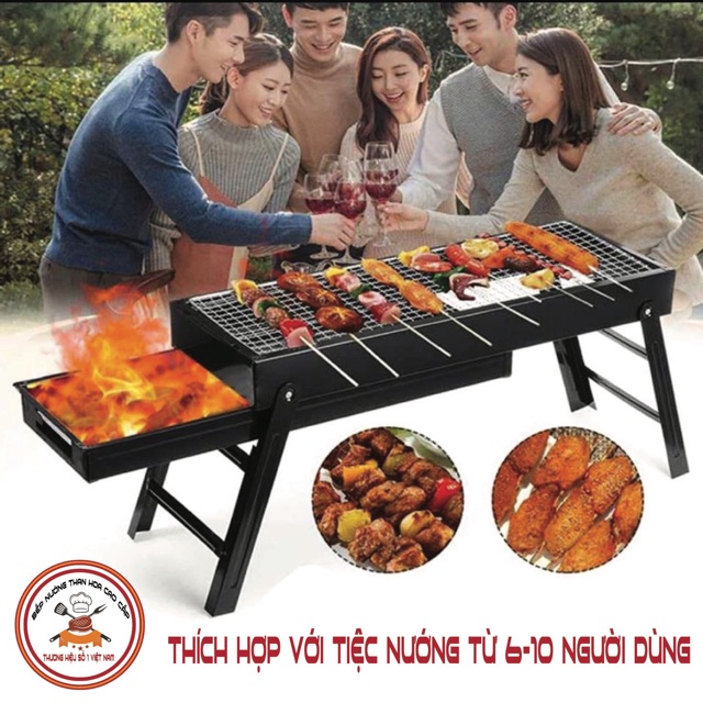 (Hàng loại 1) BẾP NƯỚNG THAN HOA BBQ - BẾP NƯỚNG THAN HOA NGOÀI TRỜI CAO CẤP