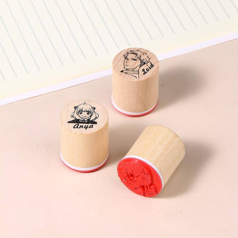 Con Dấu Đồ Chơi 3 Kiểu Anime SPYxFAMILY Dễ Thương Trang Trí Sổ Tay Album Ảnh Cho Trẻ Em / Anya Forger Yor Forger