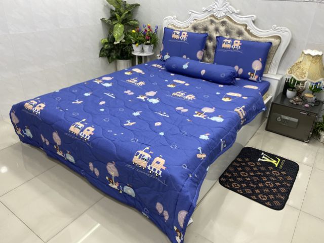 BỘ DRAP COTTON HÀN QUỐC 4 MÓN 100% COTTON