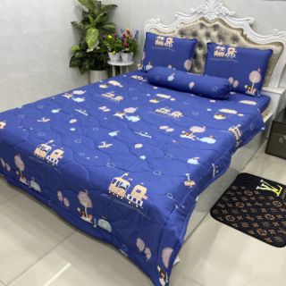 BỘ DRAP COTTON HÀN QUỐC 4 MÓN 100% COTTON