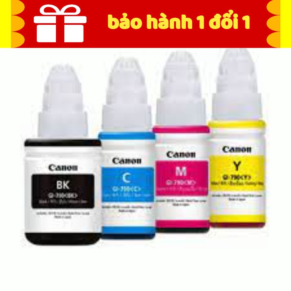 Bộ mực 4 màu cho máy G1000, G2000, G3000 mã PGI-790Bk,C, M,Y