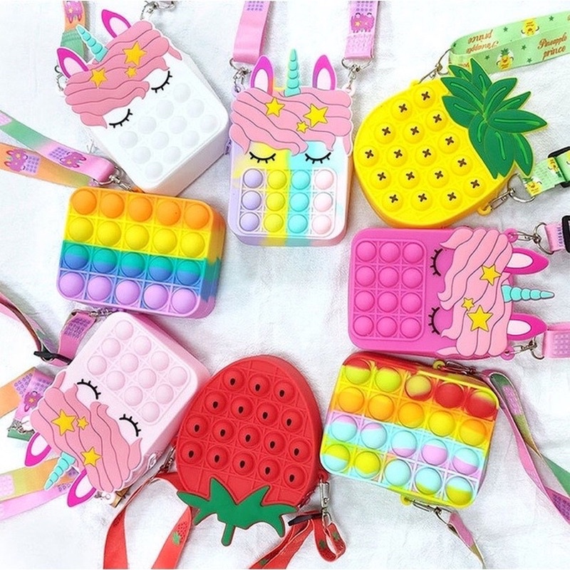 &lt;NEW&gt; Pop It  2021 pop it bag túi thư Đồ chơi giải trí thông minh, giảm căng thẳng hiệu quả cho người lớn