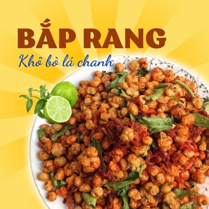 Bắp rang khô bò lá chanh 500g THIÊN ĐƯỜNG ĂN VẶT món ăn vặt ngon nhiều bạn yêu thích