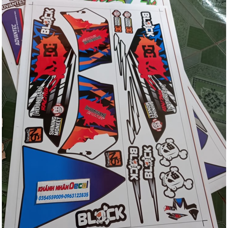 tem rời luvias đỏ xanh xe đen