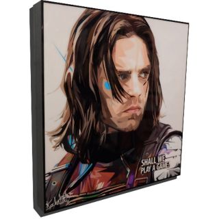 Tranh treo tường phim MARVEL Winter Soldier, kèm khung gỗ, Tranh Canvas decor phòng ngủ, phòng làm việc