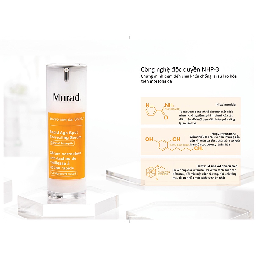 💖Serum làm mờ thâm, nám, sạm, tàn nhang trong 7 ngày Murad Rapid Age Spot Correcting Serum