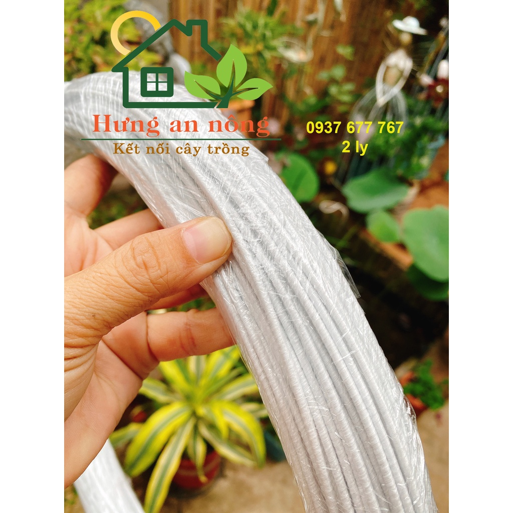 NBCHI - 1kg nhôm bọc chỉ dùng quấn cành cố định hình cây non, cây kiểng, cây bonsai tạo dáng đẹp theo ý muốn