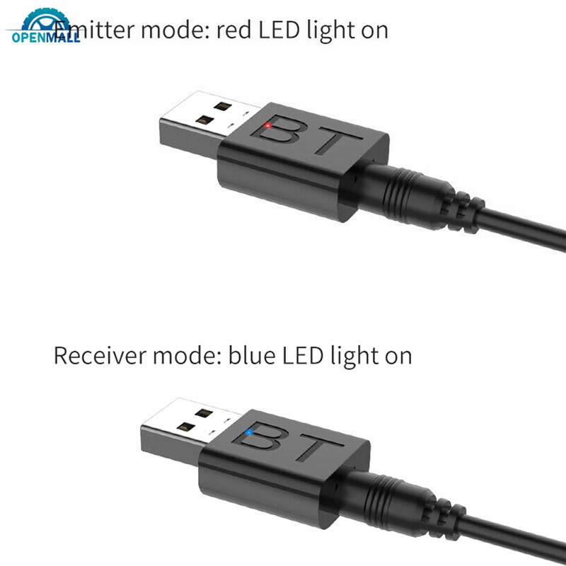 OM Mini USB Audio Transmitter Receiver Adapter Bluetooth 5.0 For Car TV PC Speaker
