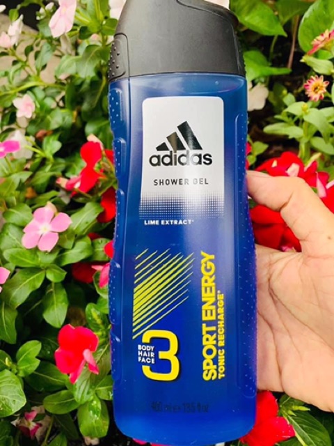 Sữa tắm gội, rửa mặt 3 in 1 Adidas Men's Ice