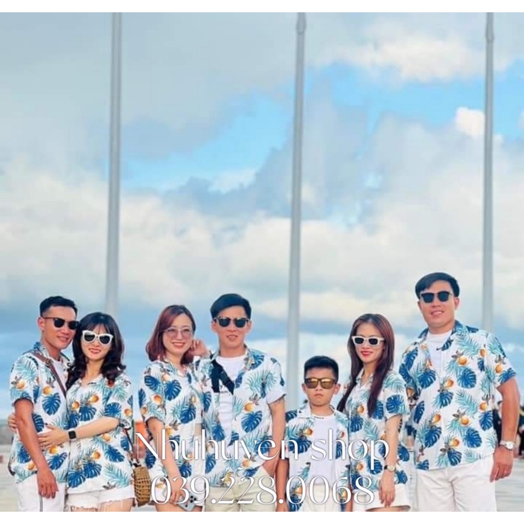 (chất kate thái 1 - kho HCM) bộ đào trắng đi biển, team - bộ hoa quả, trái cây big size - chuyên sỉ lẻ - nhuhuyen shop