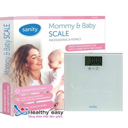 Cân sức khỏe cho mẹ và bé Sanity