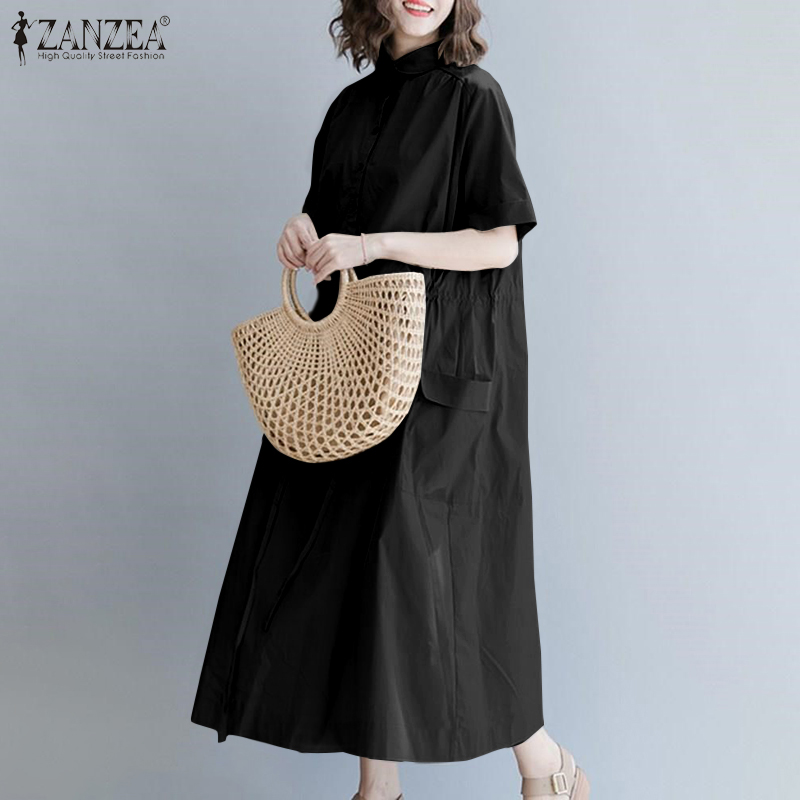 Đầm Maxi ZANZEA Cho Nữ Tay Ngắn Hợp Thời Trang | BigBuy360 - bigbuy360.vn