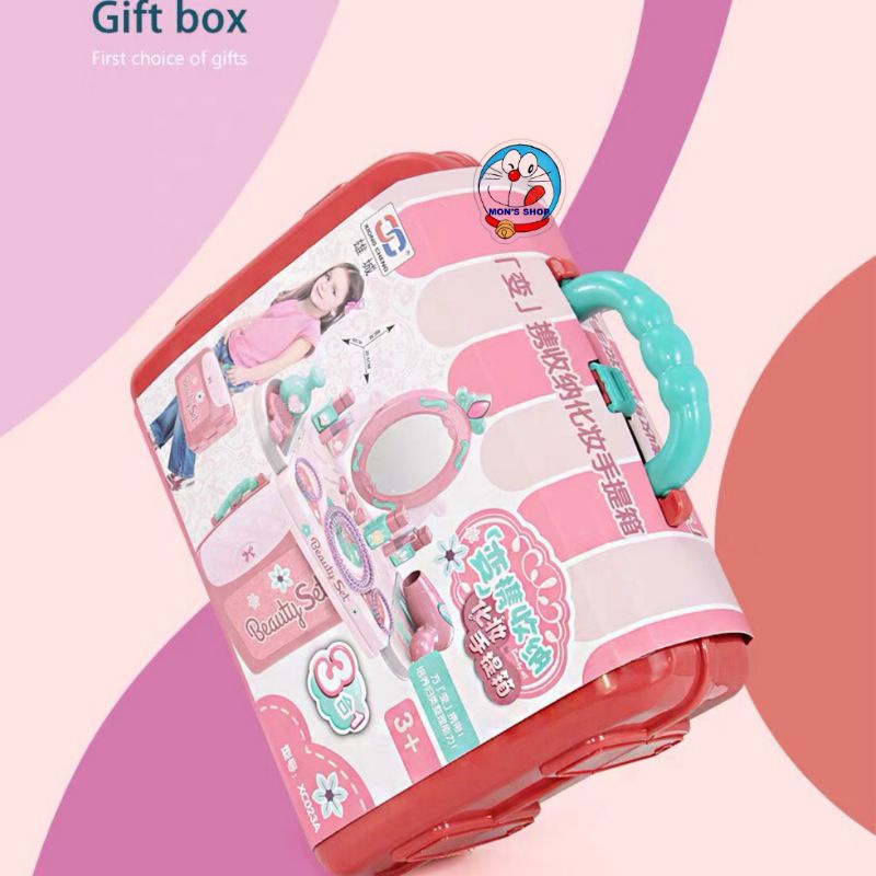 Đồ chơi 3 in 1 bàn trang điểm, va ly trang điểm siêu xinh