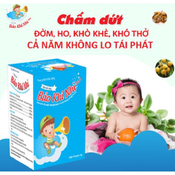 Cốm Bảo Khí Nhi tăng cường cho bé sức khỏe đường hô hấp 14 gói