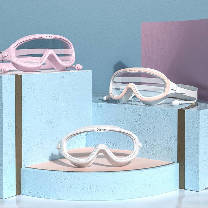 YOUYOU Kính Bơi Khung Lớn Chống Sương Mù Không Thấm Nước Tiện Dụng Cho Nam Và Nữ