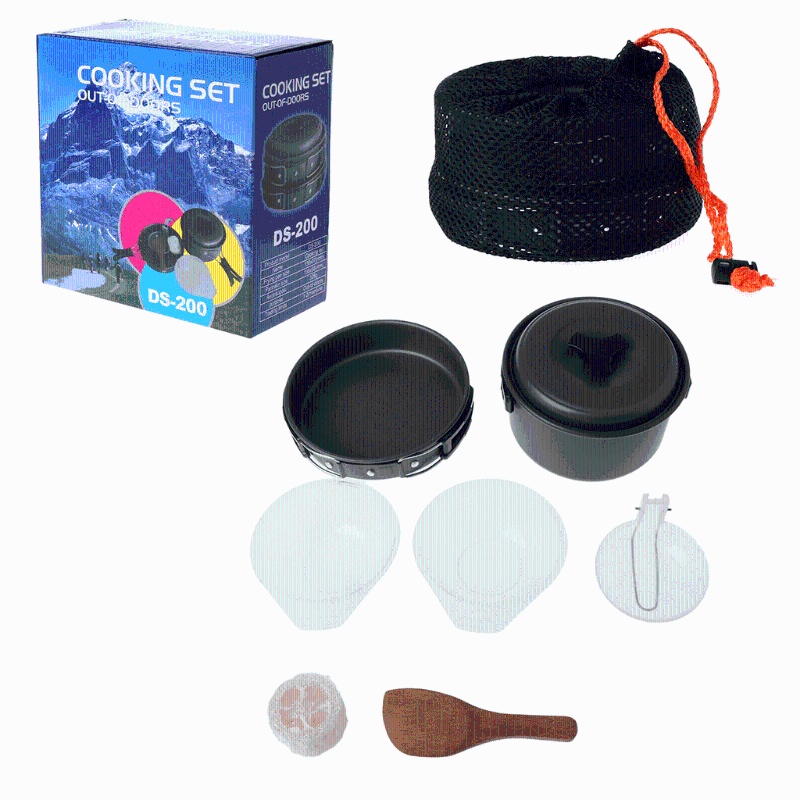 Bộ 8 Dụng Cụ Nấu Ăn Dã Ngoại Cao Cấp Tiện Dụng