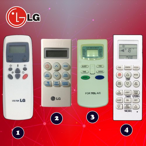 Remote Điều khiển điều hòa LG đủ các loại