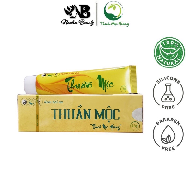( combo 5 hộp ) Kem bôi Thuần Mộc Thanh Mộc Hương tái tạo da, bôi nấm ngứa da liễu, mẫu mới 16gr