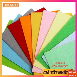 (Th@nh L.ý) Set 10 tấm Vải dạ nỉ làm đồ handmade size 30cm*30cm