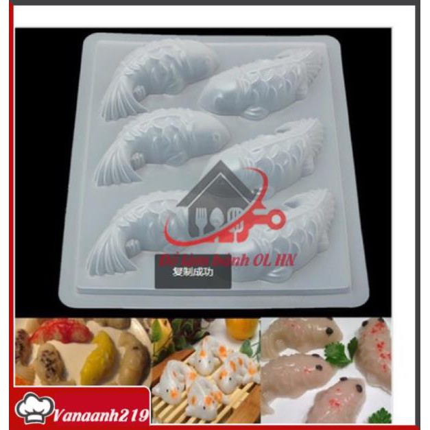 Khuôn trung thu thạch rau câu 6 cá