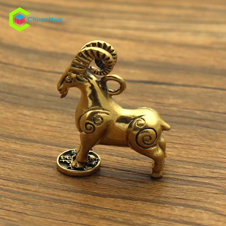 Móc Khóa Con Dê Vàng Đắc Lộc