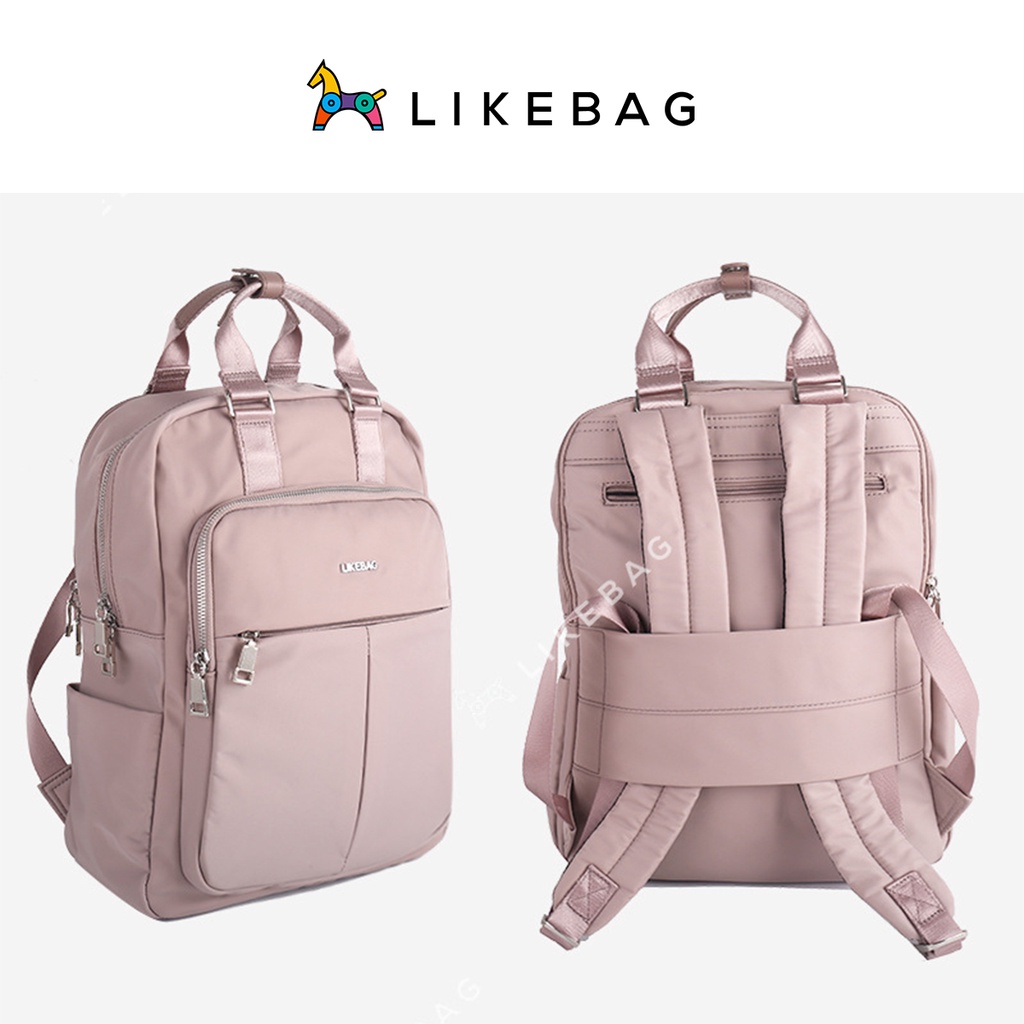 Balo du lịch nam nữ có ngăn đựng laptop LIKEBAG form dáng gọn nhẹ có quai xách 221SJB9001 - LIBAGI