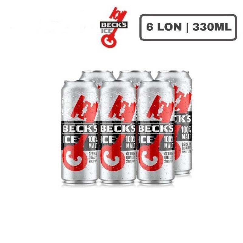 Bia Beck’s Ice lốc 6 lon 330ml