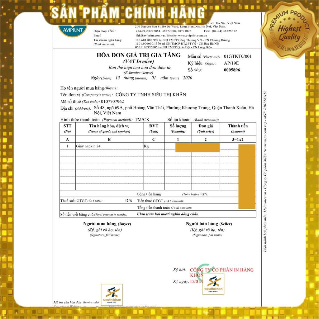 GIẤY ĂN HÀNG KHÔNG KÍCH THƯỚC 23*23CM > GIẤY DAI, MỀM, MỊN | SIÊU THỊ KHĂN
