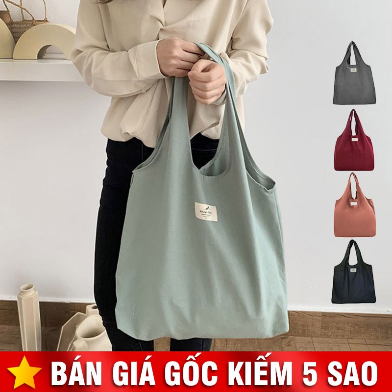 Túi Vải Tote Cỡ Lớn Attitude Solid Color P1512