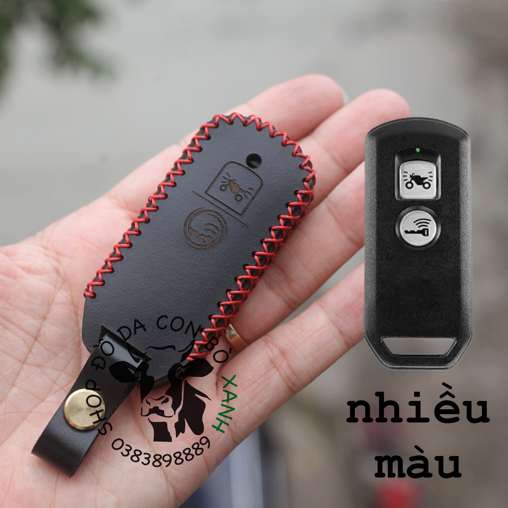 [Mã LIFEAUMAY giảm 10% tối đa 30k đơn 150k] Bao Da Chìa Khóa Honda SH 300i (loại 2 nút bấm) handmade da thật