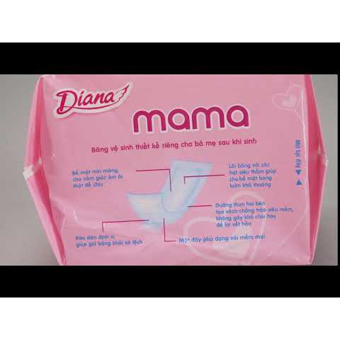 Bỉm cho mẹ sau sinh Diana mama 12 miếng