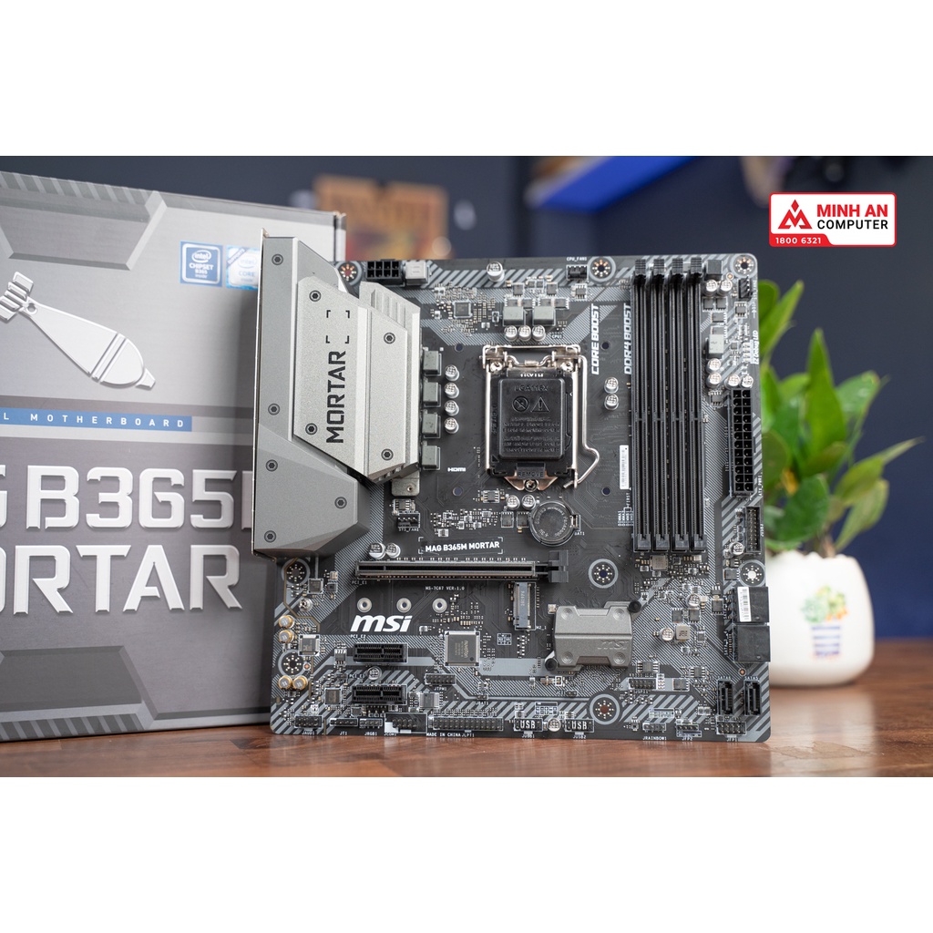 Mainboard MSI B365M Mortar (Intel B365, Socket 1151, m-ATX, 4 khe RAM DDR4)- hàng new full box, bảo hành 36 tháng