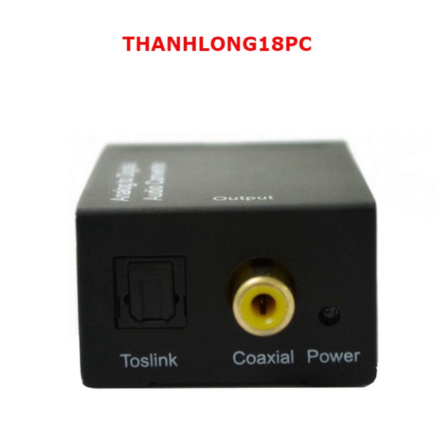 Bộ chuyển đổi tín hiệu quang Coaxial Optical sang AV RCA R L audio, cục to