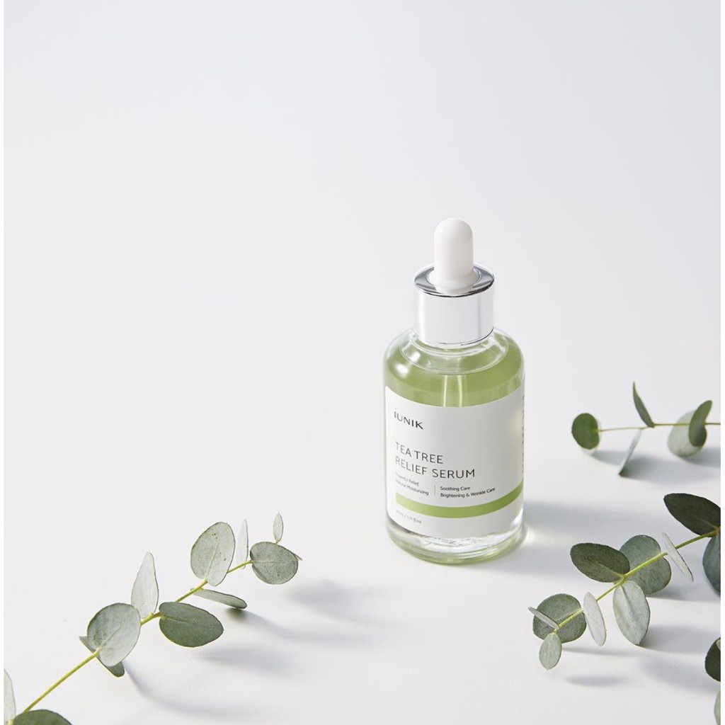 Tinh chất dưỡng dành cho mụn và nhạy cảm IUNIK Tea Tree Relief Serum 50ml