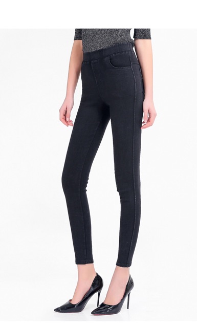 Quần legging giả jean big size lớn 63-80kg 2 màu đen, xanh