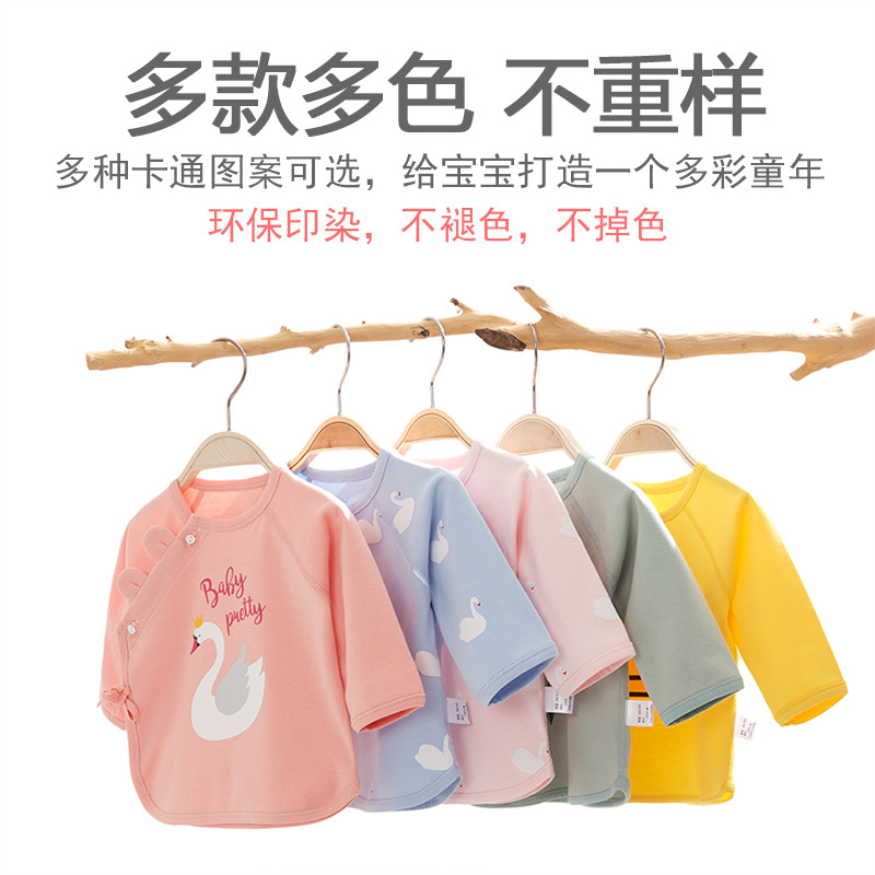 Civi Áo Cotton In Hình Chú Tiểu Xinh Xắn Cho Bé Sơ Sinh 0-3 Tháng Tuổi