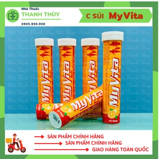 Viên Sủi Bổ Sung Vitamin C Myvita Vitamin C Vị Cam [Tuýp 20 Viên] Tăng Cường Sức Đề Kháng Cho Cơ Thể