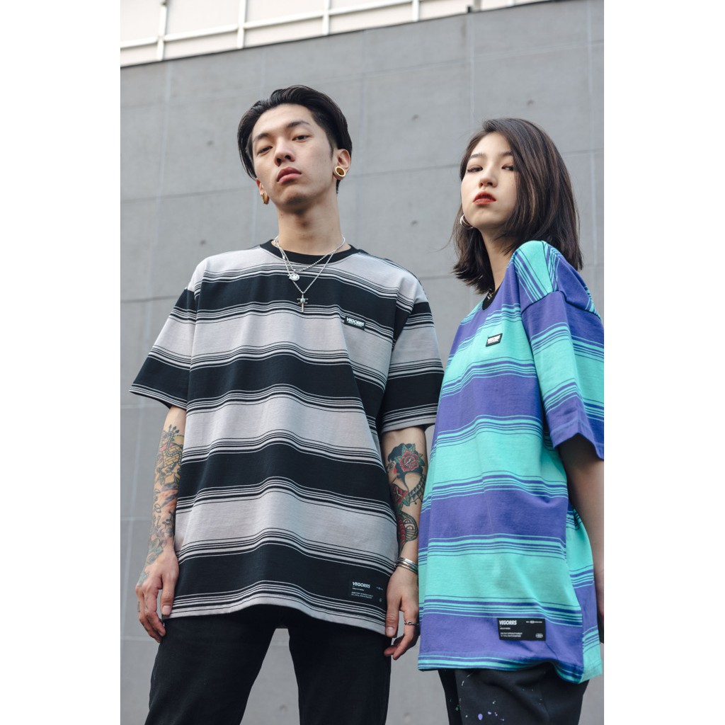 Áo thun nam nữ kẻ sọc unisex đẹp form rộng kiểu oversize, áo phông nam nữ RevoltClothes T526