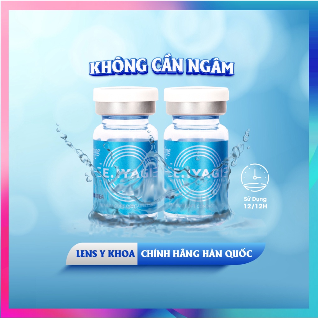 [LENS KHÔNG CẦN NGÂM] EYEIYAGI AQUA PURE Trong suốt cận 12H PREMIUM SILICONE HYDROGEL | Anti UV | Chính hãng HÀN QUỐC