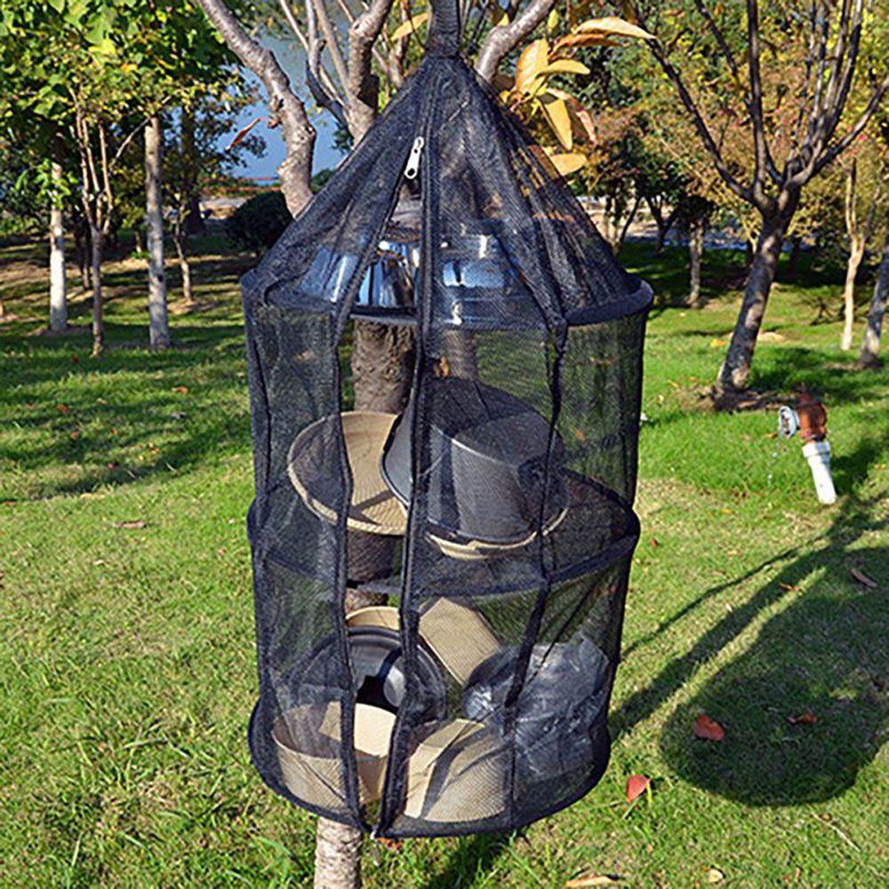 Túi Lưới Đựng Đồ Ba Tầng Có Thể Gấp Gọn Dùng Khi Đi Cắm Trại