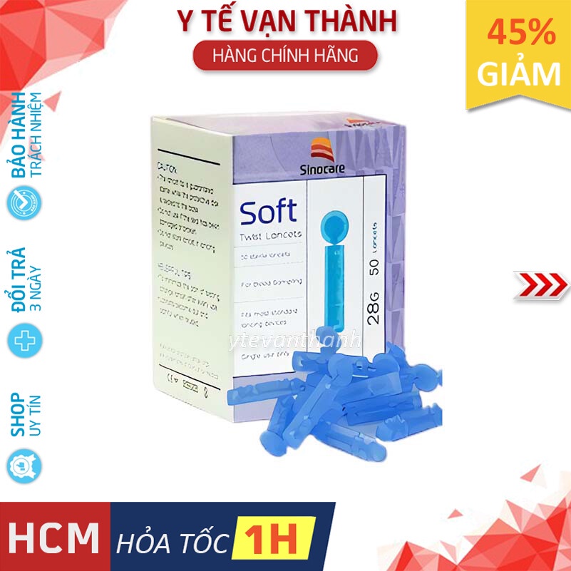 ✅ Kim Thử Đường Huyết- Sinocare (Hộp 50 Kim) -VT0050