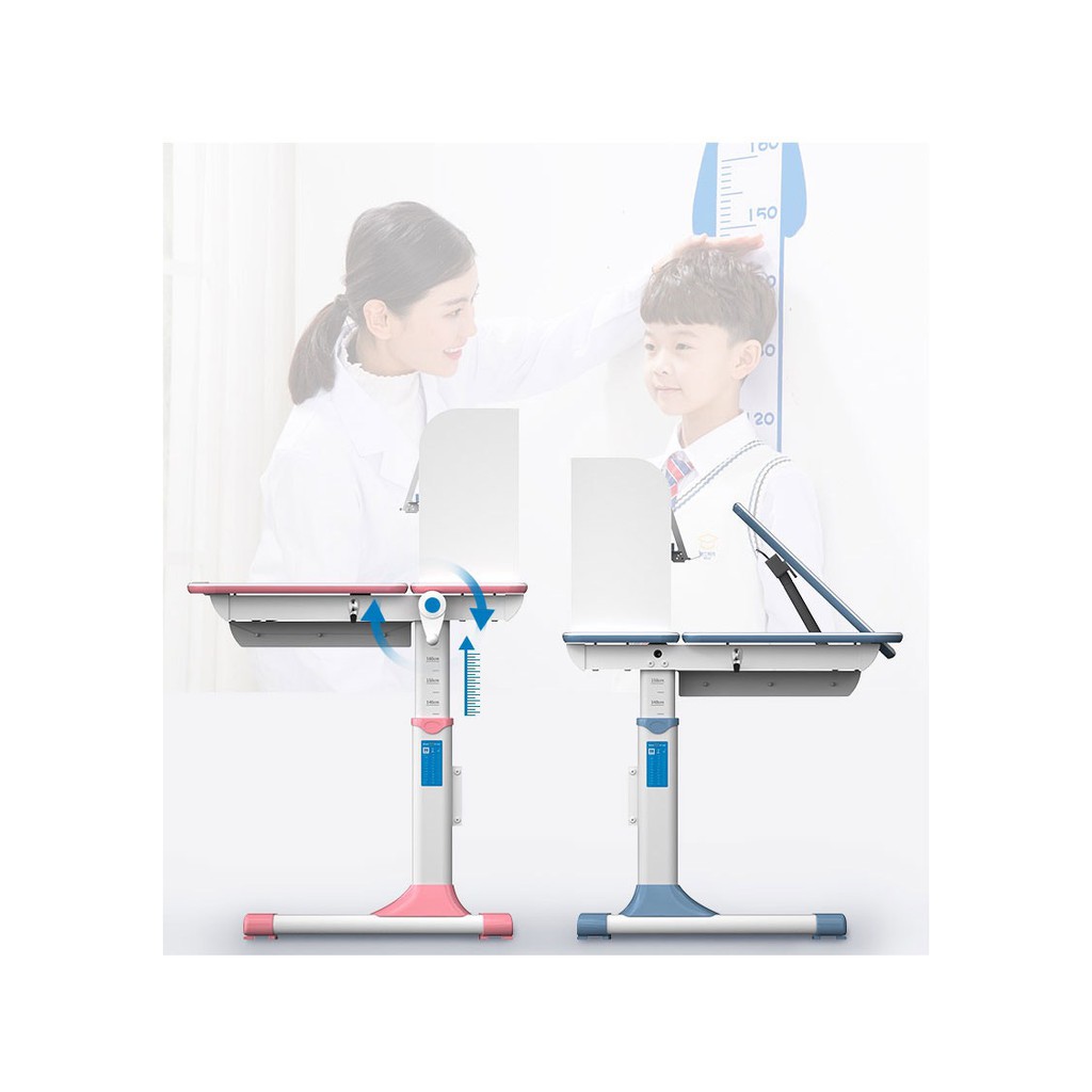 BÀN HỌC THÔNG MINH CHỐNG GÙ, CHỐNG CẬN CHO TRẺ EM DÀI 1M MÀU HỒNG CAYABE MÃ CB-71000