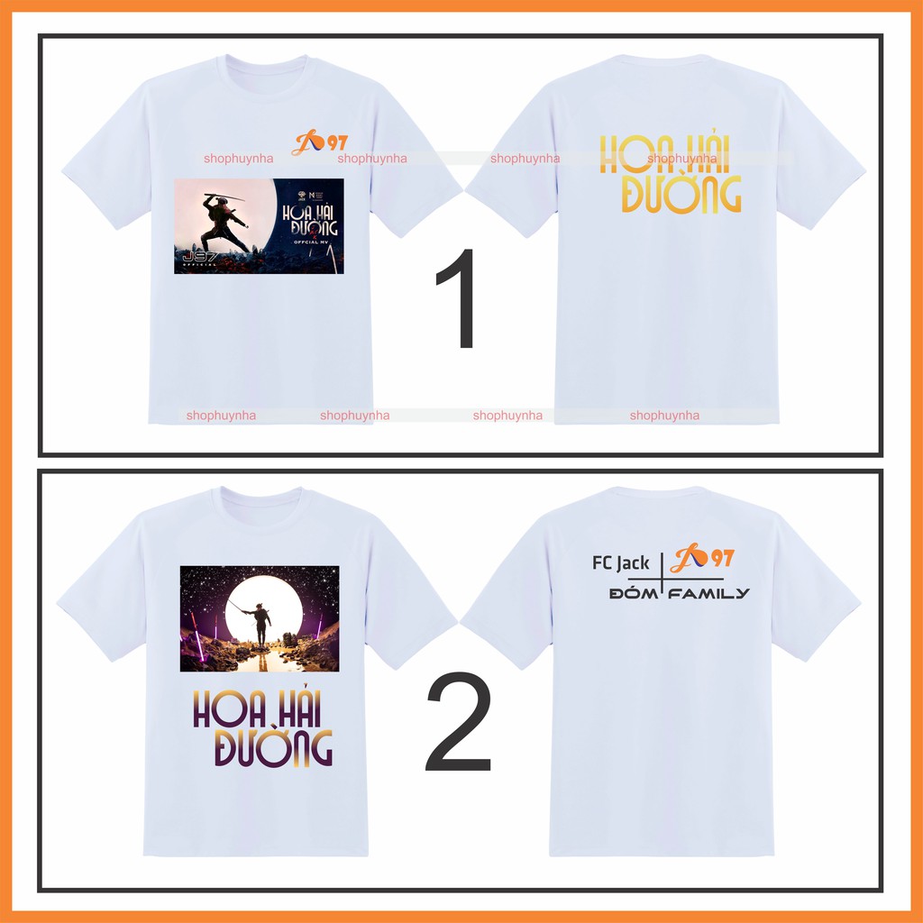 Áo Thun Hoa Hải Đường - FC Jack - Đóm Family - Tay Lỡ - Full Màu và Size