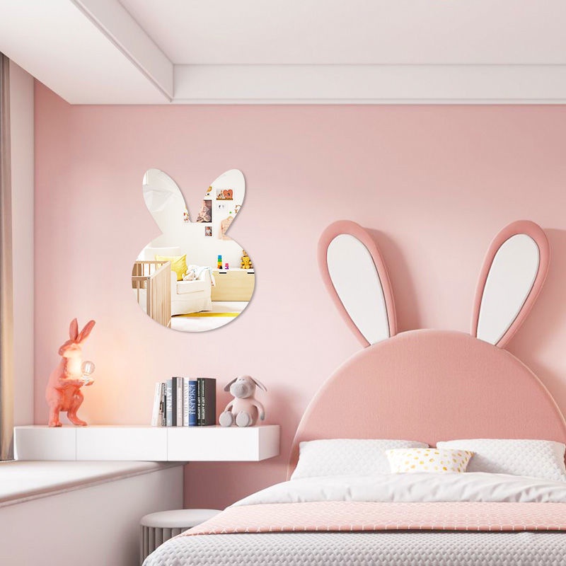 Gương Dán Tường Tự Dính Bằng Acrylic Mềm Hình Động Vật Hoạt Hình Trang Trí Nhà Cửa/Phòng Ngủ/Phòng Tắm/Nhà Ký Túc Xá