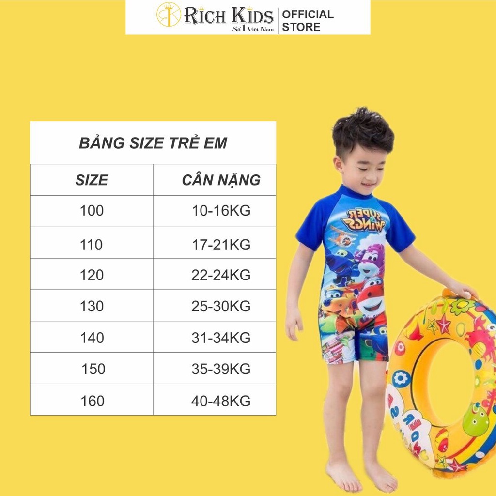 Bộ bơi kèm mũ cho bé trai RICHKIDS