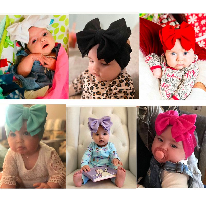 Băng Đô Nơ Lớn 3 Màu Dành Cho Bé Chụp Ảnh