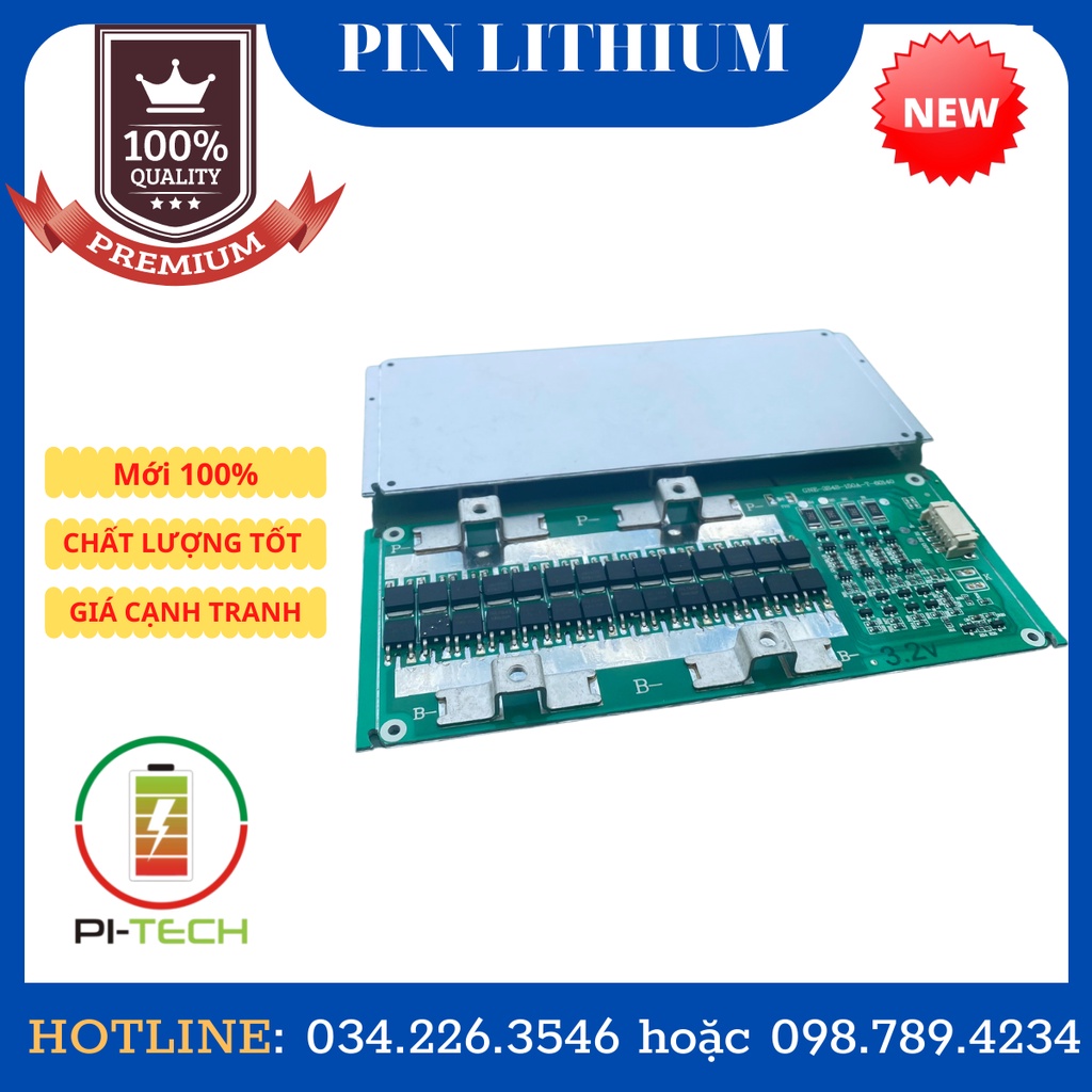 Mạch BMS 4S 12.8V 150A pin sắt