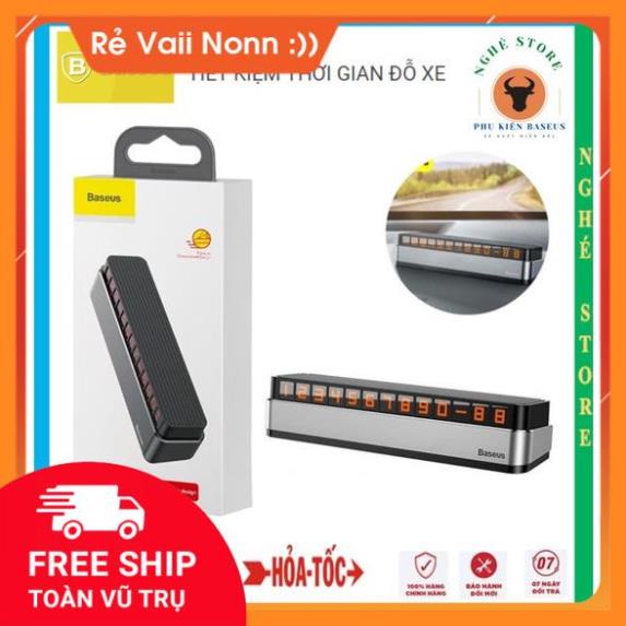 Free Ship Bảng thông báo số điện thoại chủ xe có phản quang thiết kế sang trọng thông minh dùng trên xe ô tô - Baseus