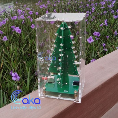 Bộ DIY Cây thông Noel tự ráp LED 7 Màu